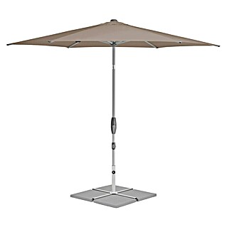 Suncomfort Marktschirm Shell-Turn (Light Taupe, Durchmesser Bespannung: 300 cm)