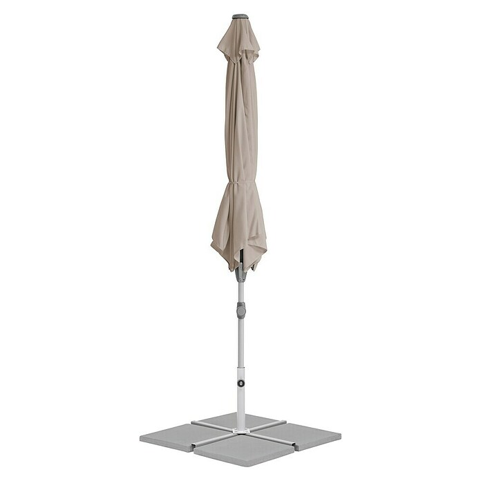 Suncomfort Marktschirm Shell-Turn (Light Taupe, Durchmesser Bespannung: 300 cm) | BAUHAUS