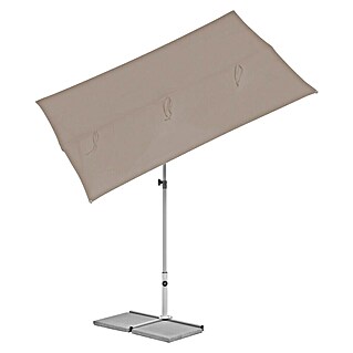Suncomfort Balkonschirm Flex Roof (Light Taupe, 195 x 140 cm, Aluminium)