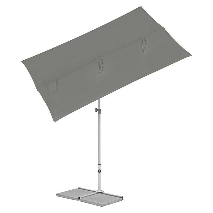 Suncomfort Parasol de balcón Flex Roof (Stone grey, Dimensiones de la protección (L x An): 195 x 140 cm) | BAUHAUS