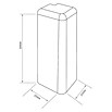 Egger Außenecke Cubical (Eiche honig, 2 Stk., Passend für: Egger Cubical Sockelleisten 14 x 58 mm) | BAUHAUS