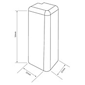 Egger Vanjski kutnik za lajsne Cubical  (Bijela, 2 Kom.) | BAUHAUS