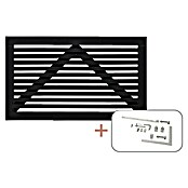 Plus Zauntor Tokyo inkl. Beschläge (150 x 90 cm, Schwarz (RAL 9005)) | BAUHAUS