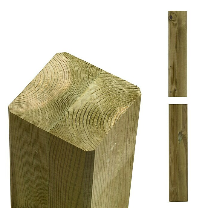 Plus Zaunpfosten gerade (Höhe: 268 cm, 9 x 9 cm, Natur, Holz) | BAUHAUS