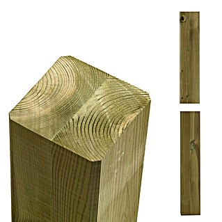 Plus Zaunpfosten gerade (Höhe: 148 cm, 9 x 9 cm, Natur, Holz)