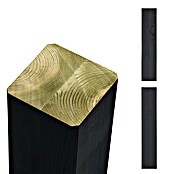 Plus Zaunpfosten gerade (Höhe: 188 cm, 9 x 9 cm, Schwarz, Holz) | BAUHAUS