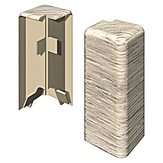 Egger Außenecke Cubical (Esche grau, 2 Stk., Passend für: Egger Cubical Sockelleisten 14 x 58 mm)