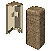 Egger Außenecke Cubical (Nußbaum hellbraun, 2 Stk., Passend für: Egger Cubical Sockelleisten 14 x 58 mm) | BAUHAUS