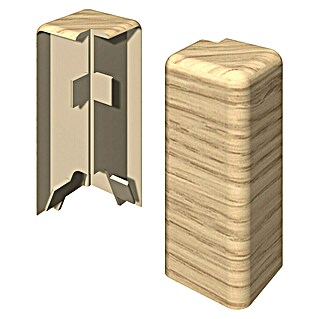 Egger Außenecke Cubical (Eiche hell, 2 Stk., Passend für: Egger Cubical Sockelleisten 14 x 58 mm)