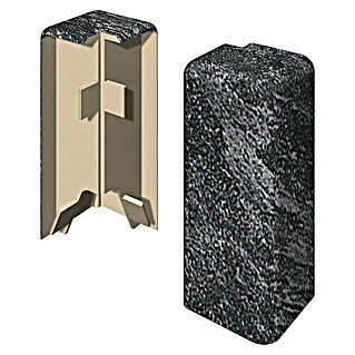 Egger Außenecke Cubical (Stein schwarz, 2 Stk., Passend für: Egger Cubical Sockelleisten 14 x 58 mm)