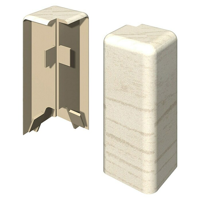 Egger Außenecke Cubical (Eiche graublau, 2 Stk., Passend für: Egger Cubical Sockelleisten 14 x 58 mm) | BAUHAUS