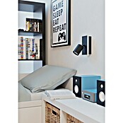 Eglo Foco de pared LED Rimbocchi 1 (7 W, L x An x Al: 18 x 10 x 14 cm, Negro, Blanco cálido) | BAUHAUS