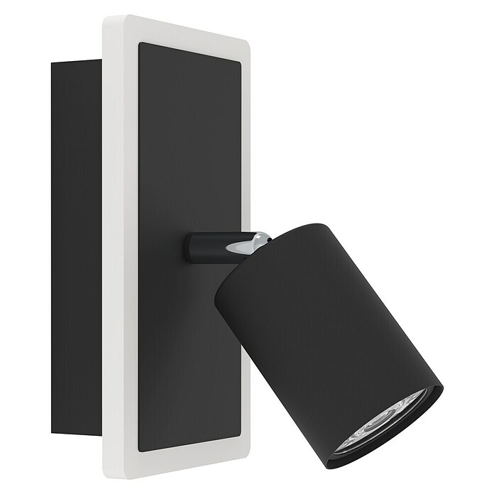 Eglo Foco de pared LED Rimbocchi 1 (7 W, L x An x Al: 18 x 10 x 14 cm, Negro, Blanco cálido) | BAUHAUS