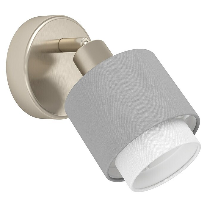 Eglo Foco de pared Bellizzini (7,5 W, Ø x Al: 9 x 11 cm, Gris, E14) | BAUHAUS