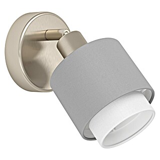 Eglo Foco de pared Bellizzini (7,5 W, Ø x Al: 9 x 11 cm, Gris, E14)