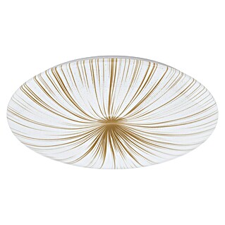 Plafón LED redondo Nieves (33 W, Ø x Al: 51 x 7 cm, Blanco, Blanco cálido)