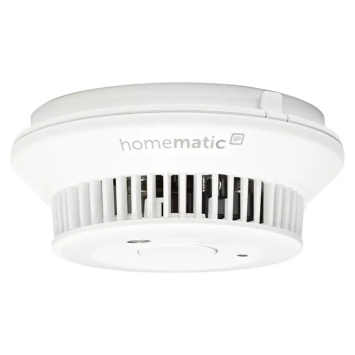 Homematic IP Rauchwarnmelder mit Q-Label - Durchmesser: 11,5 cm, Batterielaufzeit: 10 Jahre, Alarmsignal: 85 dB - Homematic IP Rauchmelder für erhöhte Sicherheit in Ihrem Zuhause. Zuverlässige Warnung im Brandfall durch intelligente Vernetzung.