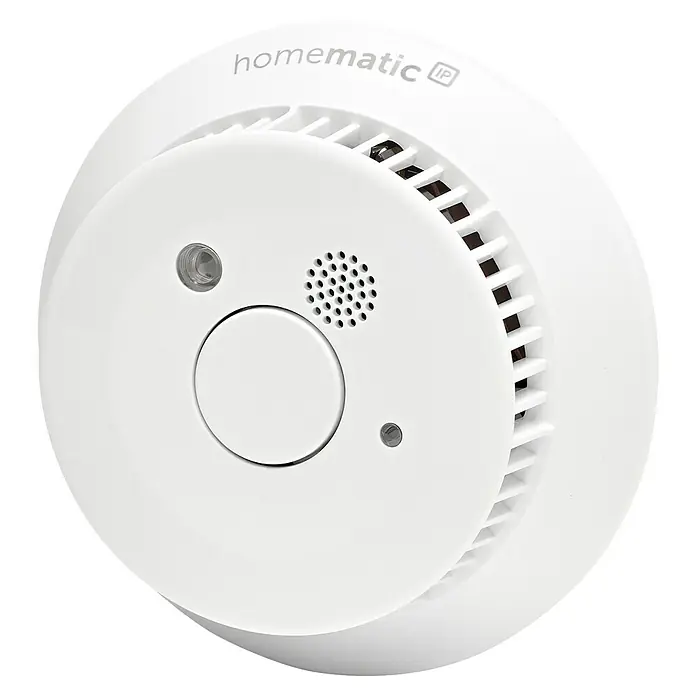 Homematic IP Rauchwarnmelder mit Q-Label - Durchmesser: 11,5 cm, Batterielaufzeit: 10 Jahre, Alarmsignal: 85 dB - Homematic IP Rauchmelder: Zuverlässiger Schutz für Ihr Zuhause. Erkennt Rauch frühzeitig und warnt akustisch.