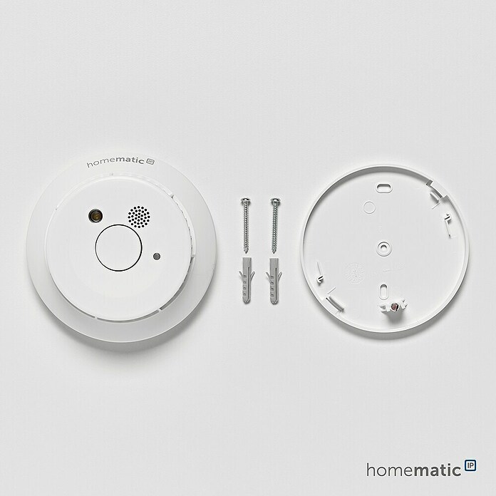Homematic IP Rauchwarnmelder mit Q-Label (Durchmesser: 11,5 cm, Batterielaufzeit: 10 Jahre, Alarmsignal: 85 dB) | BAUHAUS