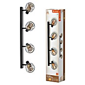Ledvance Regleta LED Firefly (11,2 W, L x An x Al: 82,5 x 10,5 x 17,6 cm, Negro, Blanco cálido, 4 ud.) | BAUHAUS