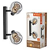 Ledvance Regleta LED Firefly (5,6 W, L x An x Al: 38,5 x 10,5 x 17,6 cm, Negro, Blanco cálido, 2 ud.) | BAUHAUS