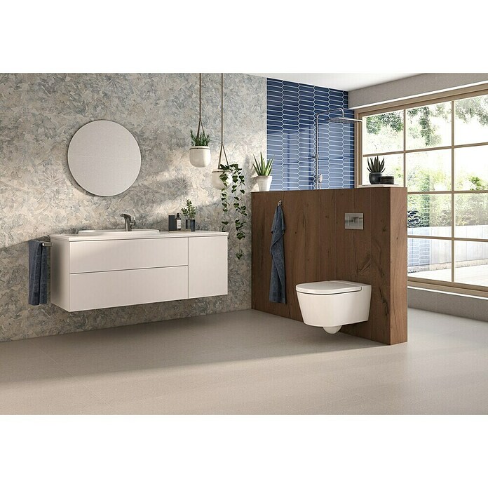 BHS Showroom Revestimiento de pared Blossom deko (60 x 120 cm, Gris, Mate, Rectificado) | BAUHAUS