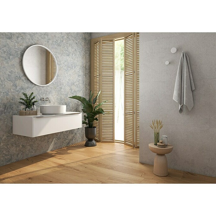 BHS Showroom Revestimiento de pared Blossom deko (60 x 120 cm, Gris, Mate, Rectificado) | BAUHAUS