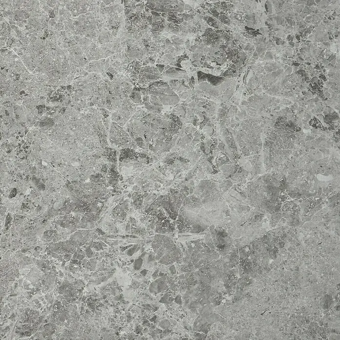 BHS Showroom Pavimento porcelánico Marais - 60 x 60 cm, Gris, Mate, Rectificado - Baldosa de mármol gris con finas vetas blancas, ideal para interiores elegantes y diseños atemporales.