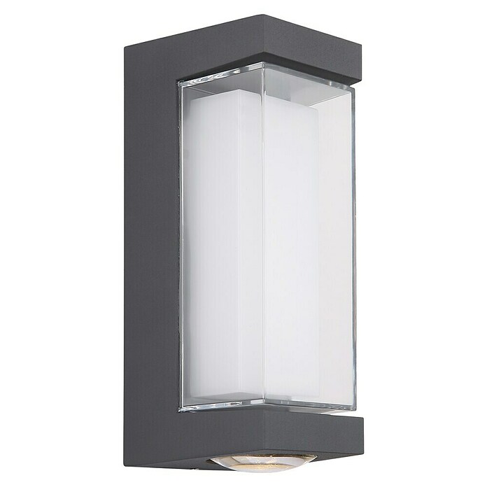 Globo LED-Außenwandleuchte Plixon (8,2 x 7,5 x 18,7 cm) | BAUHAUS