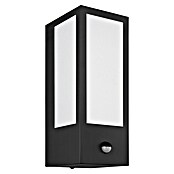 Globo Aplique exterior LED con sensor Gundula (60 W, 12 x 14 x 32 cm, Negro, Negro, IP44, Sensor de luz) | BAUHAUS