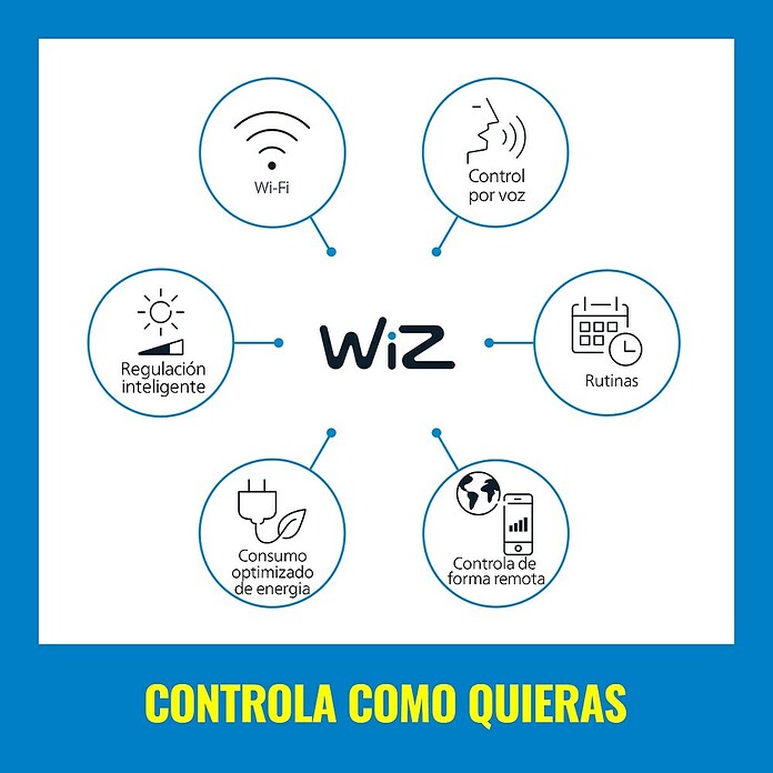 WiZ Aplique para exterior LED Classic (9,5 W, Negro, IP44) | BAUHAUS