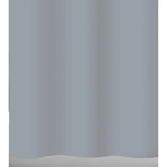 Sanidecor Duschvorhang Basic 2 - B x H: 180 x 200 cm, Kunststoff, Grau - Grauer Duschvorhang mit einem schlichten Design, das sich perfekt für jedes Badezimmer eignet und eine ruhige Atmosphäre schafft.