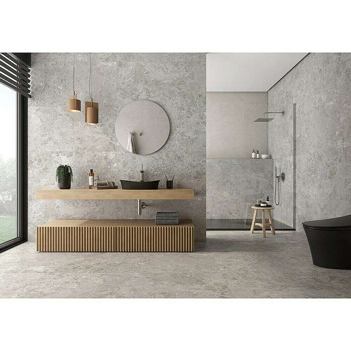 BHS Showroom Pavimento porcelánico Marais (60 x 120 cm, Gris, Mate, Rectificado) | BAUHAUS