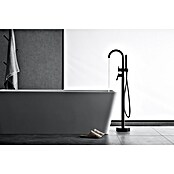 IO Round Grifo de pie de bañera exenta (Negro, Mate) | BAUHAUS