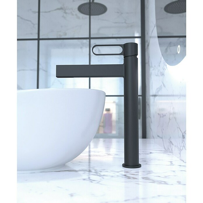 IO Dior Grifo de lavabo alto (Negro) | BAUHAUS