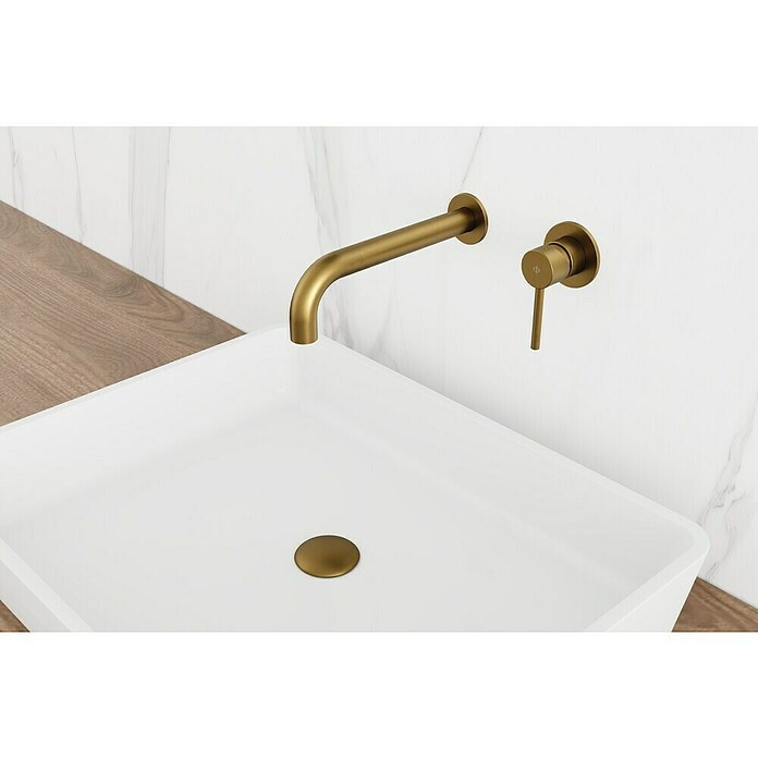 IO Sirio Grifo de lavabo empotrado (Oro) | BAUHAUS