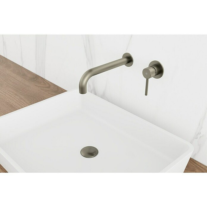 IO Sirio Grifo de lavabo empotrado (Níquel) | BAUHAUS