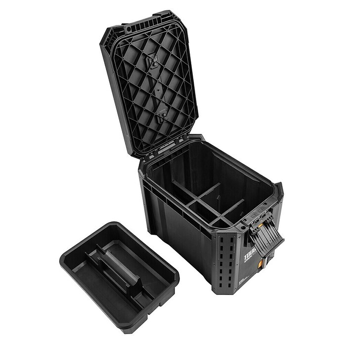 ToughBuilt StackTech Caja para herramientas TB-B1-B-60C (L x An x Al: 40 x 26 x 34 cm, Plástico, Capacidad de carga: 34 kg) | BAUHAUS