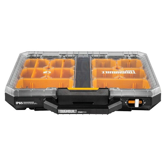 ToughBuilt StackTech Kutija s pretincima za male predmete  (D x Š x V: 47 x 53 x 9,4 cm, Plastika, Broj pretinaca: 10 Kom.) | BAUHAUS