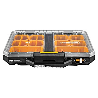 ToughBuilt StackTech Kleinteilmagazin (L x B x H: 47 x 53 x 9,4 cm, Kunststoff, Anzahl Fächer: 10 Stk.)