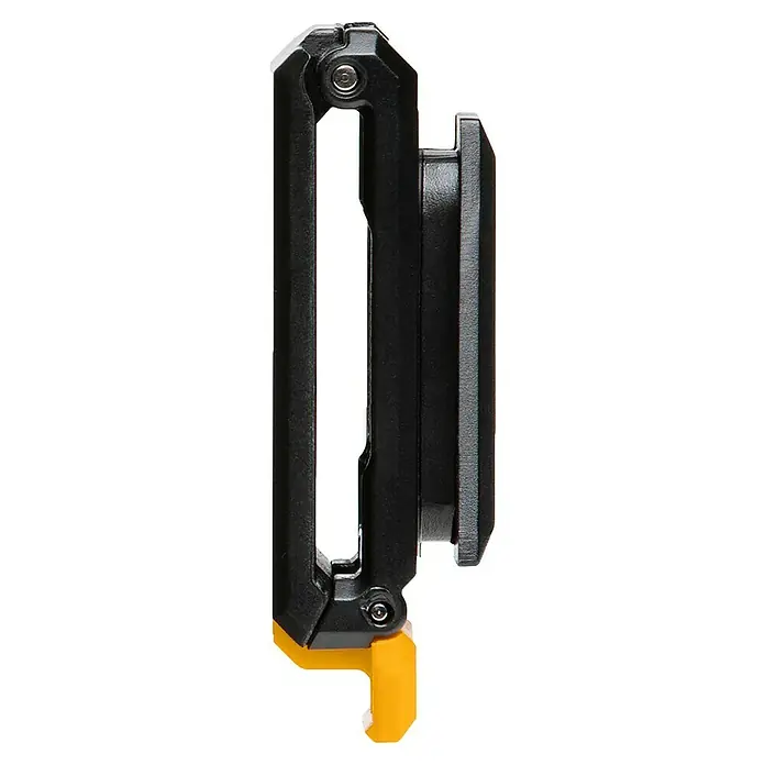 ToughBuilt ClipTech Systemverbinder - L x B x H: 2,5 x 5,3 x 8,1 cm, ABS, 3 Stk. - Schwarze Klemme mit offenem Rahmendesign und gelbem Fuß für sicheren Halt.