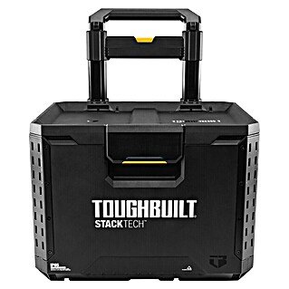 ToughBuilt StackTech Rollende Profi-Box (L x B x H: 50 x 56 x 66,5 cm, Kunststoff, Ausziehbarer Handgriff)