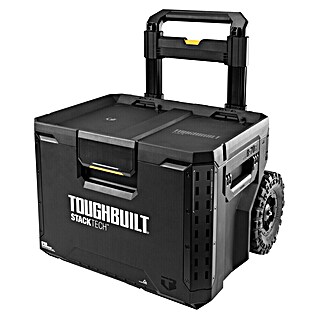 ToughBuilt StackTech Caja profesional con ruedas TB-B1-B-70R (Al x An x Pr: 665 x 560 x 500 mm, Plástico, Asa extraíble)