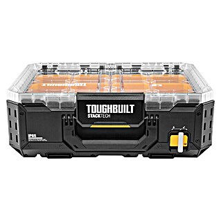 ToughBuilt StackTech Kleinteilmagazin (L x B x H: 40 x 53 x 18 cm, Kunststoff, Anzahl Fächer: 8 Stk.)