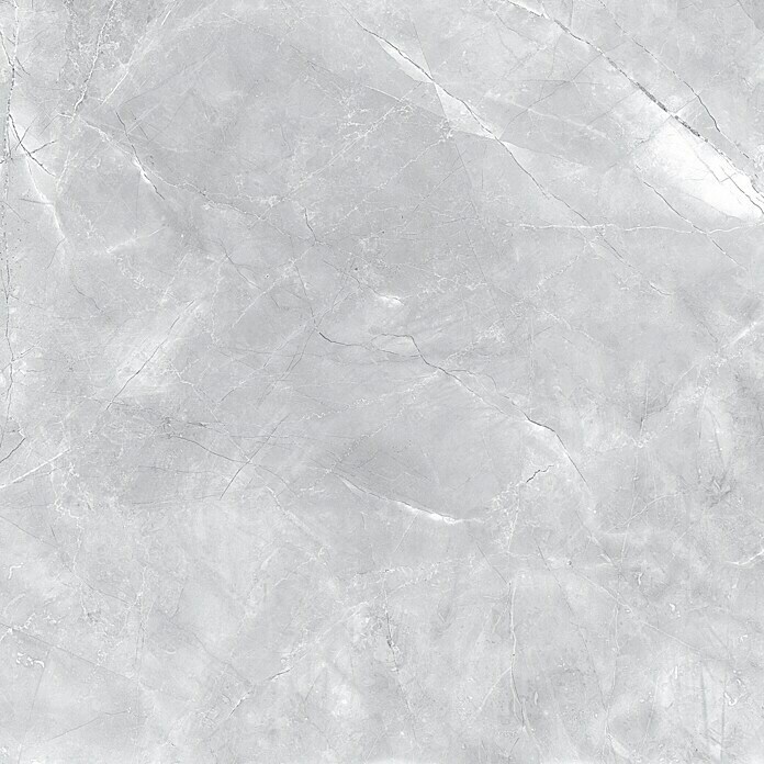 Feinsteinzeugfliese Premium Marble (80 x 80 cm, Grau, Poliert)