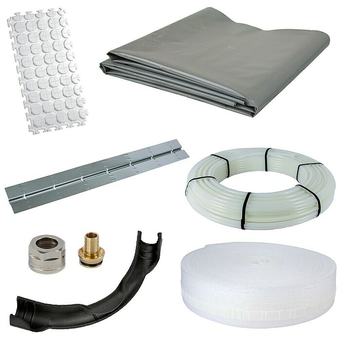 Solarfloor Fußbodenheizung Trockenplatten Komplettpaket (Beheizbare Fläche: 8 m², 620 x 1 200 mm) | BAUHAUS