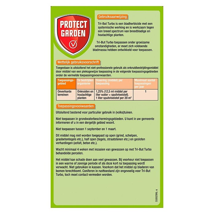 Protect Garden Onkruidverdelger Tri-But Turbo (100 ml) | BAUHAUS