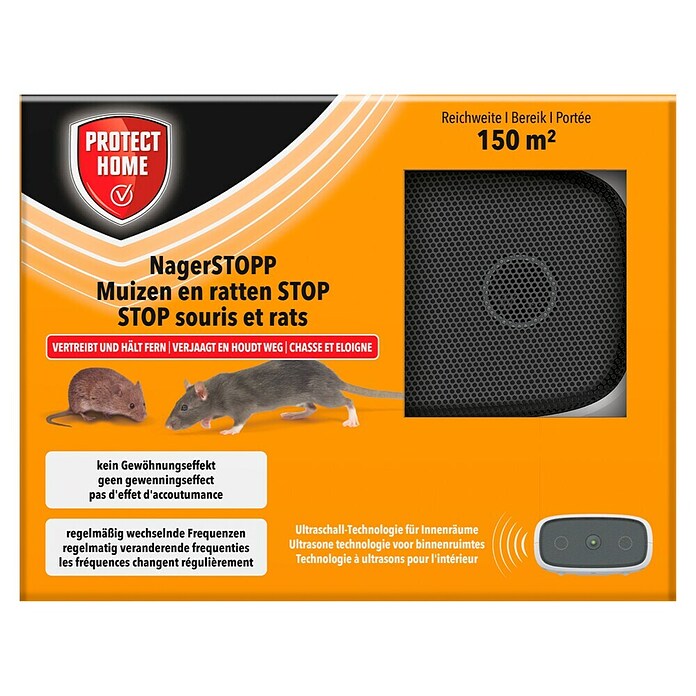 Protect Home Ratten- en muizenbestrijding 150 m² (Werkingsbereik: 150 m², Op netstroom) | BAUHAUS