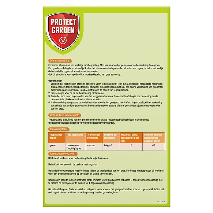Protect Garden Mosvrij gazon Fertimoss (2,8 kg, Max toepassingsvlak: 35 m²) | BAUHAUS