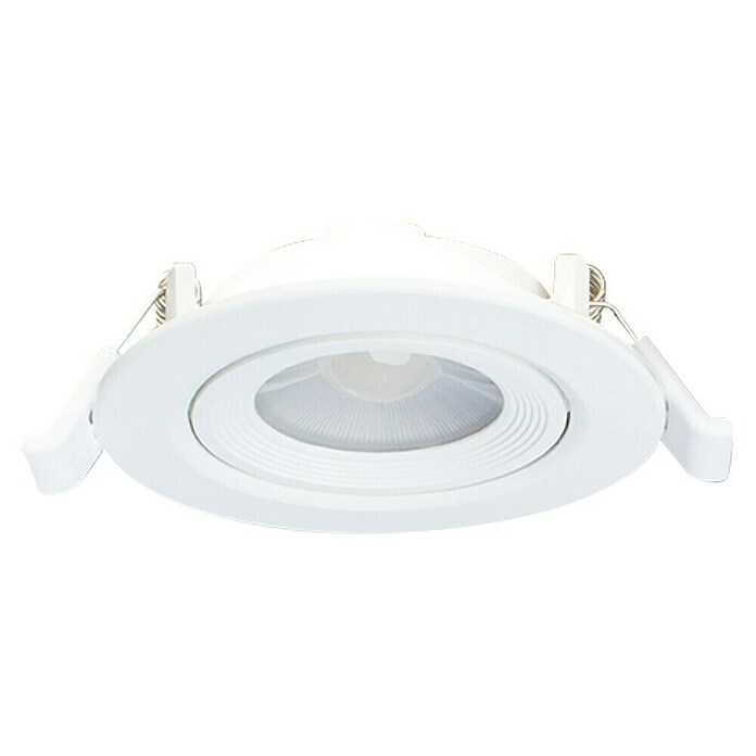 Alverlamp Foco empotrable Aro (7 W, Ø x Al: 7 x 2,4 cm, Blanco, Blanco cálido) | BAUHAUS